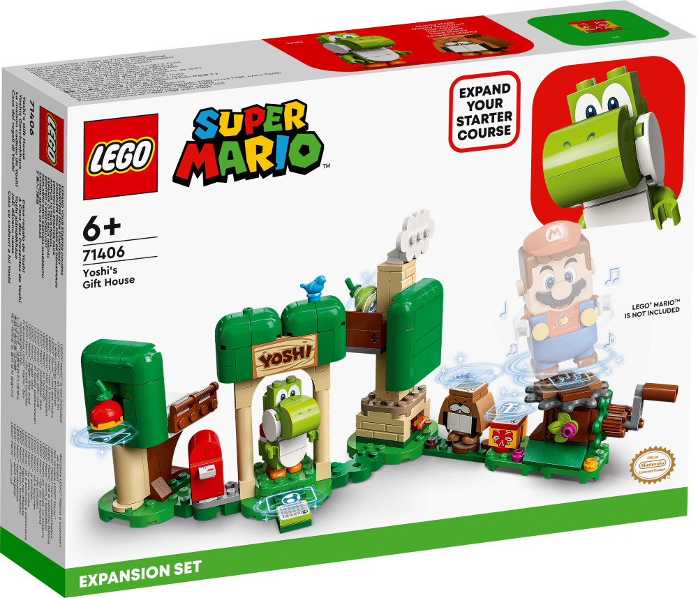 71406 LEGO® Super Mario Joši dāvanu nama paplašinājuma maršruts, с 6+ лет, NEW 2022! (Maksas piegāde eur 3.99)