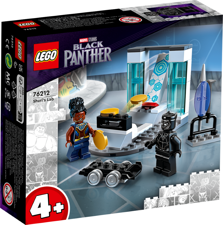 76212 LEGO® Marvel Shuri laboratorija, no 4+ gadiem, NEW 2022! (Maksas piegāde eur 3.99)