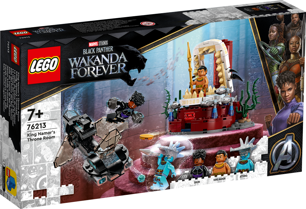 76213 LEGO® Marvel Karaļa Namora troņa zāle, no 7+ gadiem, NEW 2022! (Maksas piegāde eur 3.99)