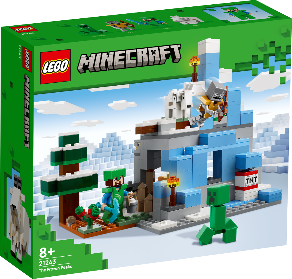 21243 LEGO® Minecraft Оледенелые вершины, с 8+ лет, NEW 2023!