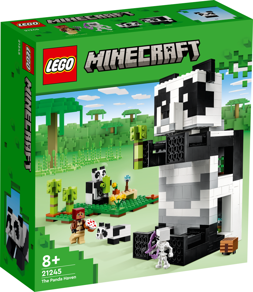21245 LEGO® Minecraft Pandu patvērums, no 8+ gadiem, NEW 2023!