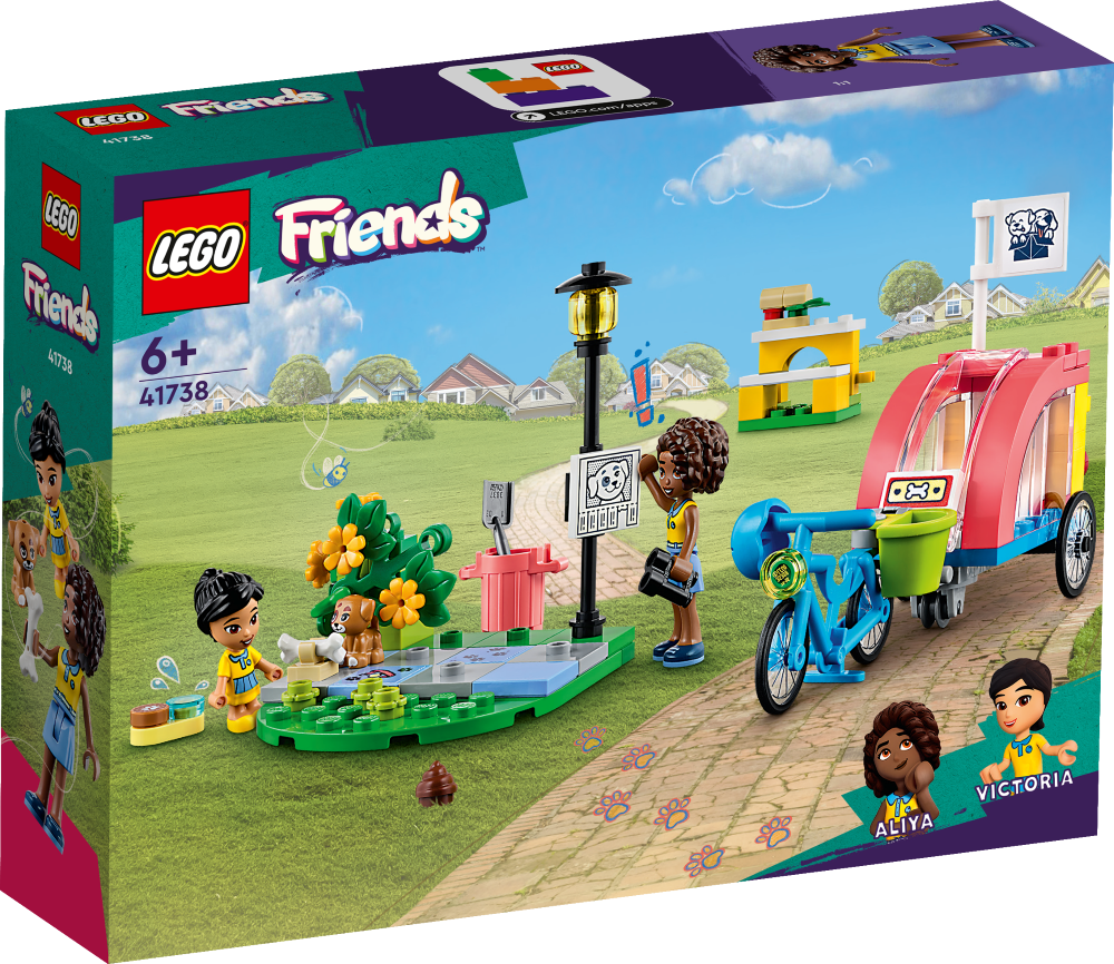 41738 LEGO® Friends Suņu glābšanas velosipēds, no 6+ gadiem, NEW 2023!