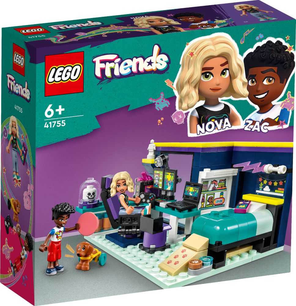 41755 LEGO® Friends Комната Новы, с 6+ лет, NEW 2023!