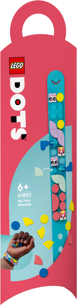 41801 LEGO® DOTS Mana mīļdzīvnieku aproce, no 6+ gadiem, NEW 2023!
