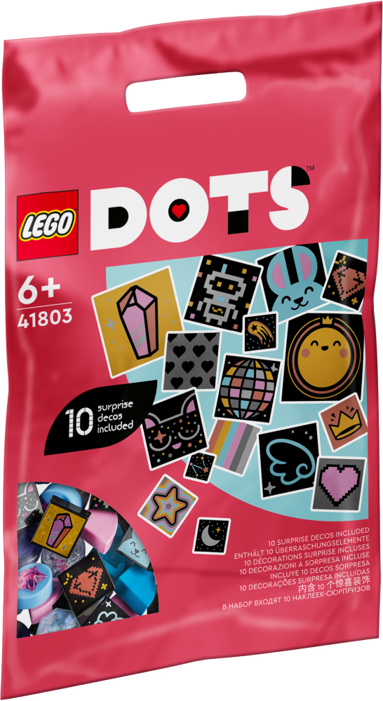 41803 LEGO® DOTS papildinājumi — 8. sērija: spīguļi un mirdzums, no 6+ gadiem, NEW 2023!