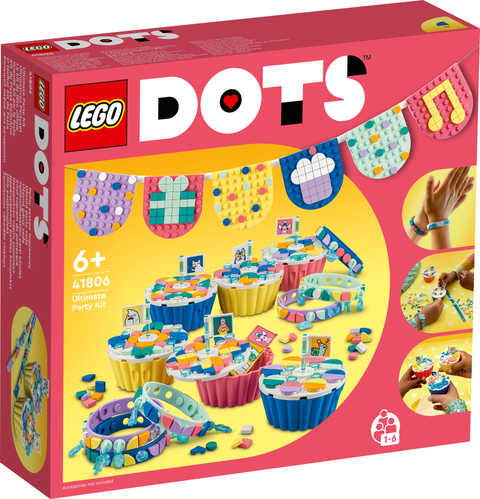 41806 LEGO® DOTS Nepārspējamais ballītes komplekts, no 6+ gadiem, NEW 2023!
