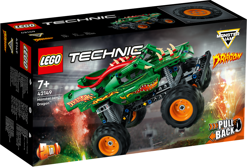 42149 LEGO® Technic Monster Jam™ Dragon™, с 7+ лет, NEW 2023!