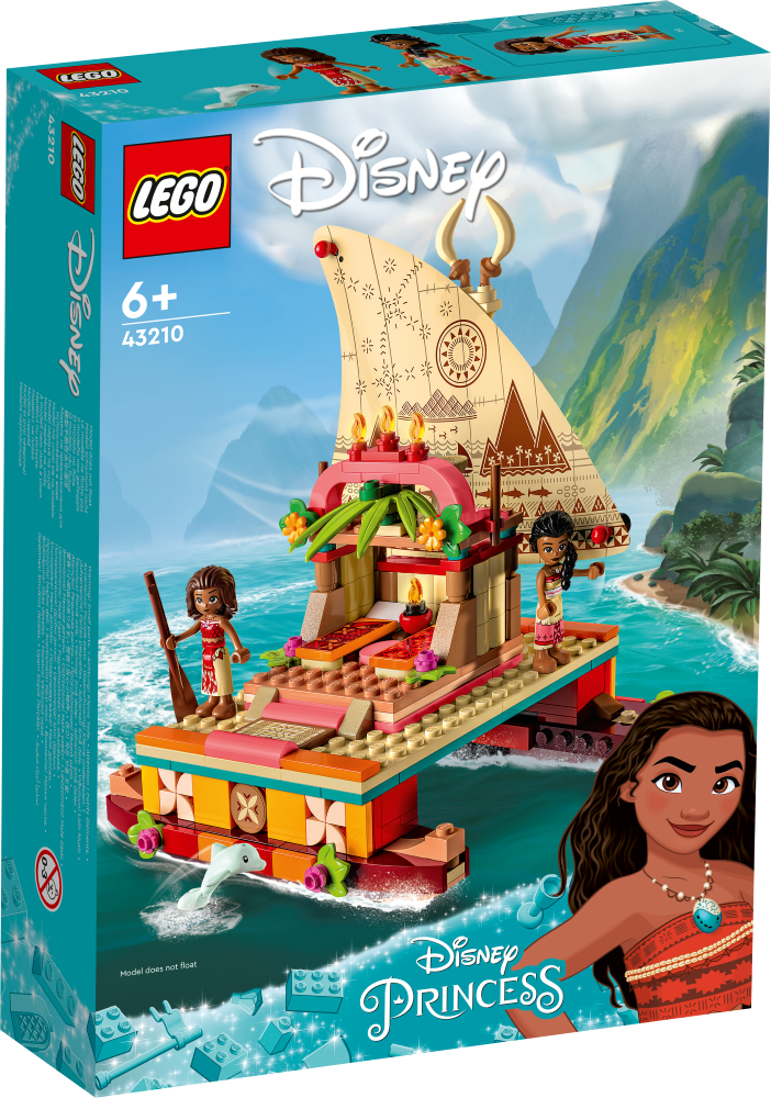 43210 LEGO® Disney Vaianas ceļa meklēšanas laiva, no 6+ gadiem, NEW 2023!