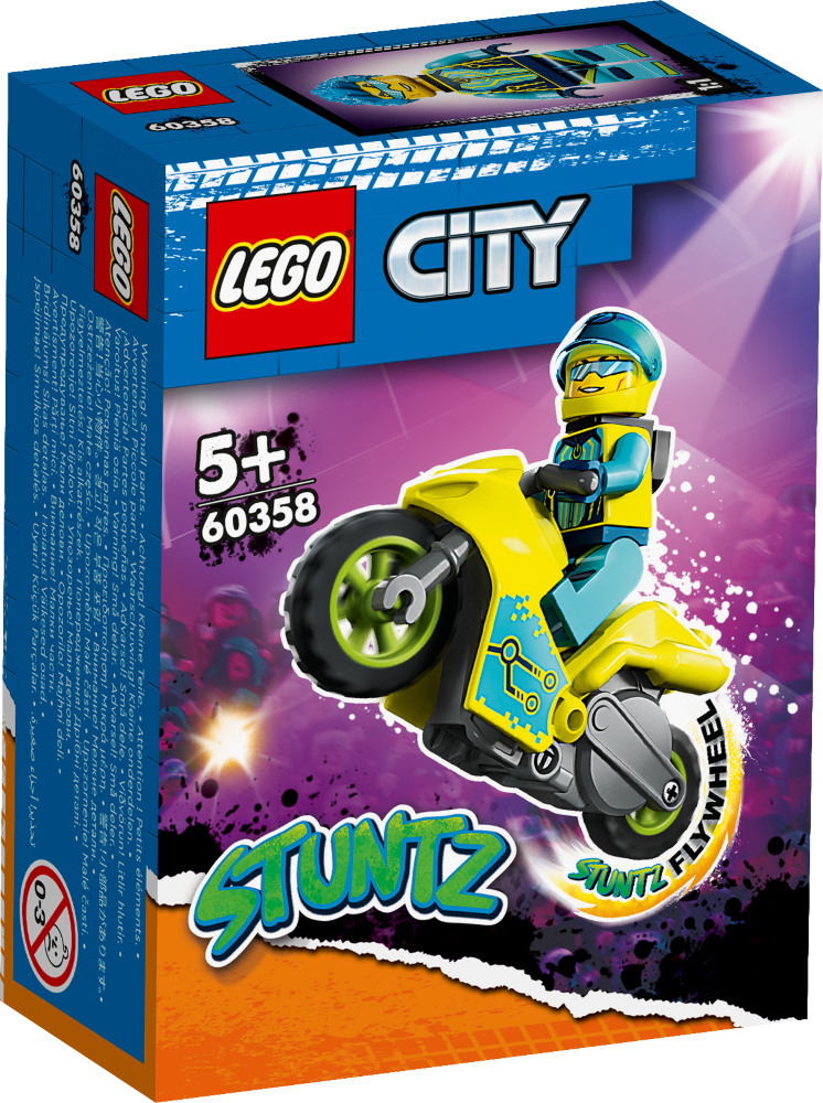 60358 LEGO® City Кибер трюковый мотоцикл, с 5+ лет, NEW 2023!