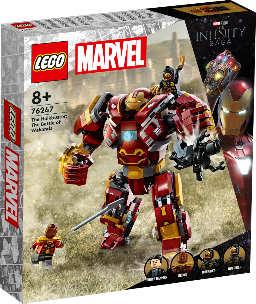 76247 LEGO® Marvel Hulkbuster: cīņa par Wakanda no 8+ gadiem, NEW 2023!