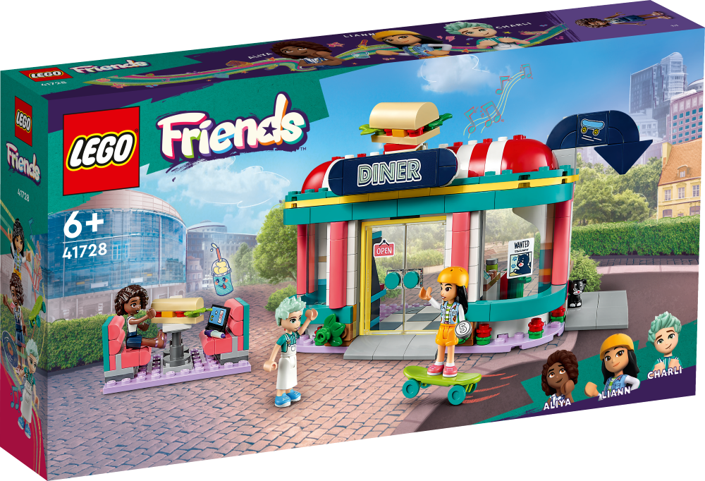 41728 LEGO® Friends Hārtleikas pilsētas ēstuve, no 6+ gadiem, NEW 2023!
