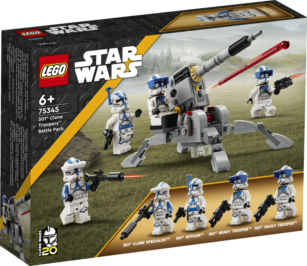 75345 LEGO® Star Wars™ Боевой набор клонов-пехотинцев 501-го легиона, с 6+ лет, NEW 2023!