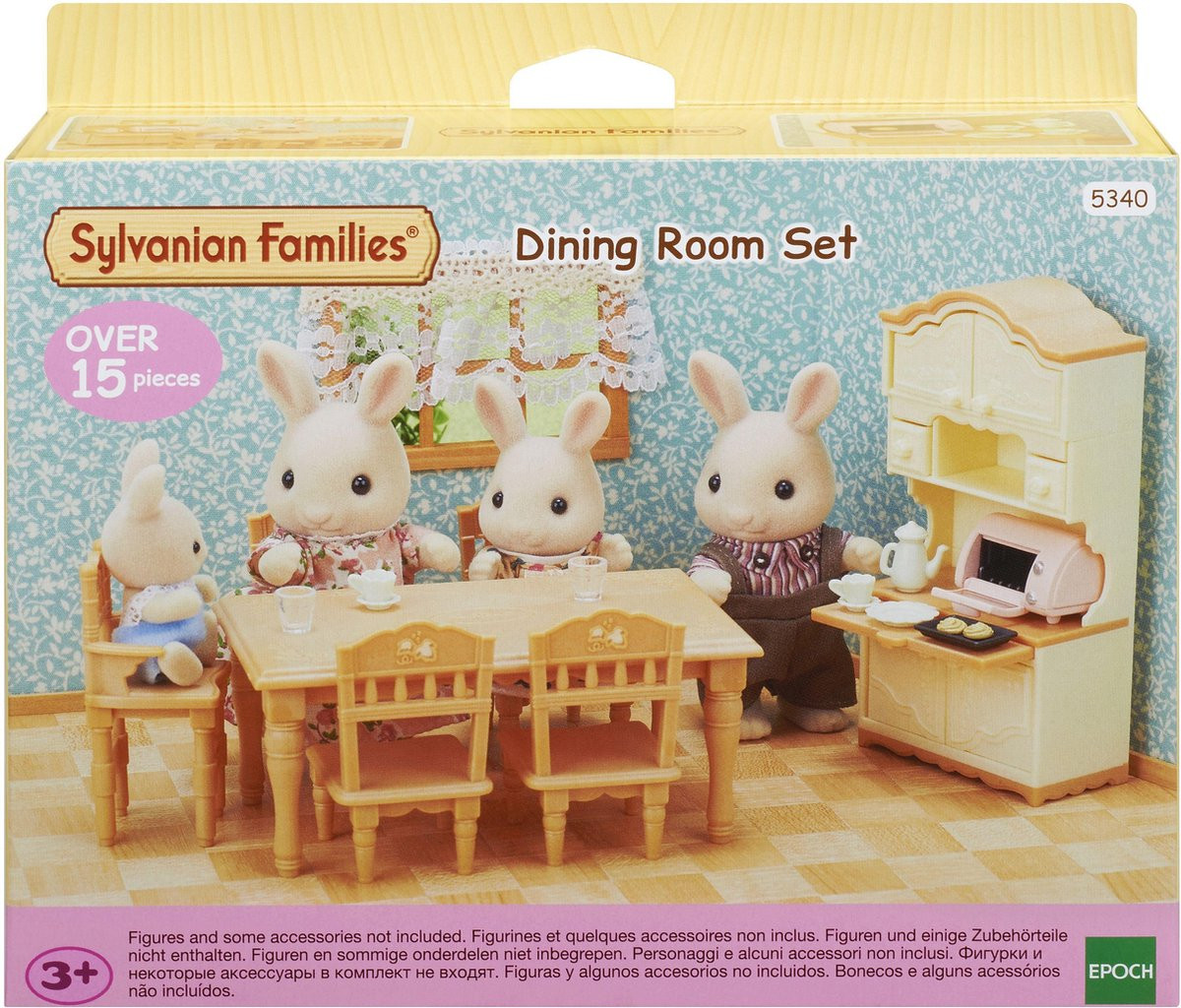 Sylvanian Families Ēdamistaba ar bufeti (15 detaļas)