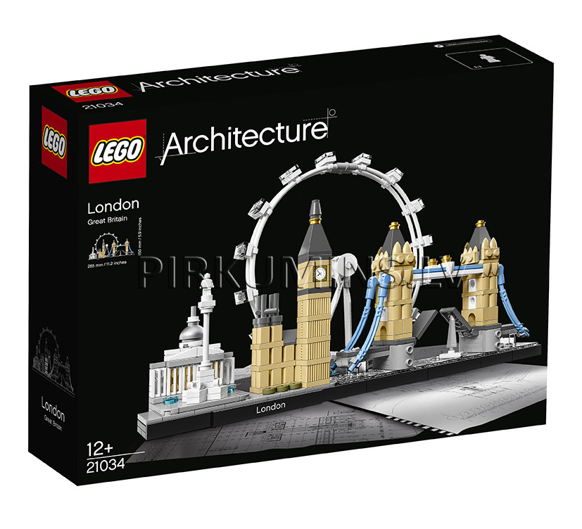 21034 LEGO® Architecture Londona, no 12 gadiem NEW 2018! (Maksas piegāde eur 3.99)