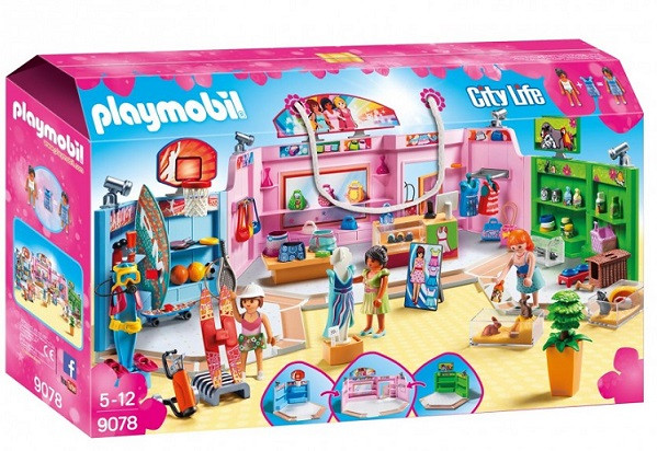 9078 PLAYMOBIL® City Life Iepirkšanās centrs, no 5+