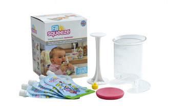 Izpārdošana! Fill n Squeeze starta komplekts bērnu biezeņu pagatavošanai tūbiņās