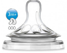 PHILIPS AVENT SCF 043/27 NATURAL Barošanas pudeļu knupīši 3+ mēn. (2gab.)