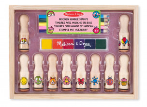 Melissa & Doug krāsainie koka zīmodziņi deluxe, 12306