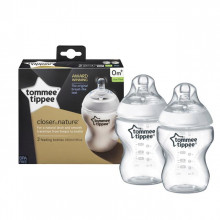 Tommee Tippee CTN Pudeles bērna barošanai, 260 ml., (2 gab.), 0+mēn.