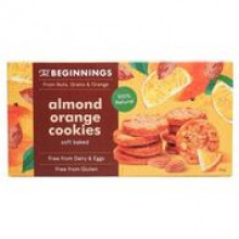 The Beginnings mandeļu apelsīnu cepumi, bez glutēna, 80g