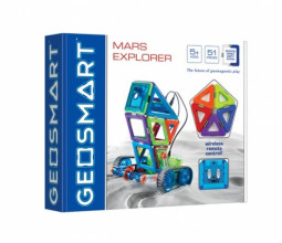 GEO302 GEOSMART magnētisks konstruktors ar RC Mars explorer 51 gab