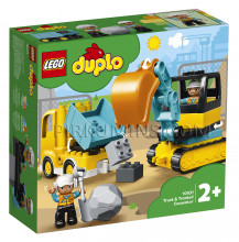 10931 LEGO® DUPLO Грузовик и гусеничный экскаватор, от 2+ лет NEW 2020!