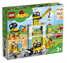 10933 LEGO® DUPLO Башенный кран на стройке, от 2+ лет NEW 2020!(Maksas piegāde eur 3.99)