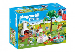 9272 PLAYMOBIL® City Life Viesības mājas pagalmā, no 4+