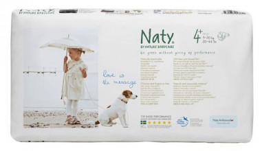 Naty by Nature Babycare 4+ экологические подгузники Maxi Plus (9-20 кг), 42 шт. ECO, EKO - BIO