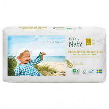 Naty by Nature Babycare 4 ekoloģiskās autiņbiksītes bērniem (7-18 kg), Lielā paka 44 gab. ECO, EKO - BIO