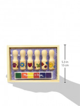 Melissa & Doug krāsainie koka zīmodziņi 12407