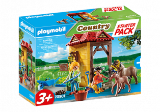 70501 PLAYMOBIL® Starter Pack Zirgu ferma, no 3+ gadiem NEW 2021!