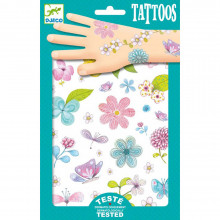 Djeco tetovējumi Ziedi ar spīdumiņiem, DJ09585