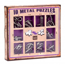 Prāta mežģis 10 metāla puzle- violets