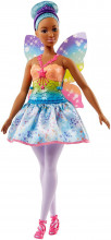Barbie Lelle Dreamtopia feja ar tirkīzziliem matiem un violetu stīpiņu FJC87