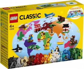 11015 LEGO® Classic Apkārt pasaulei, no 4+ gadiem NEW 2021!(Maksas piegāde eur 3.99)