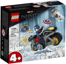 76189 LEGO® Marvel Kapteiņa Amerikas un Hidras sadursme, no 4+ gadiem NEW 2021!