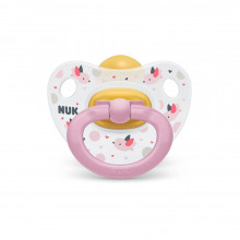 SU04 Nuk Happy Kids, латексная пустышка 2 размер (6-18 мес.)1 шт.