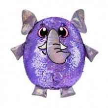 Shimmeez Mīkstā rotaļlieta- spilvens ar gliteriem Zilonis 36 cm