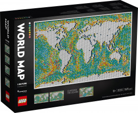 31203 LEGO® Art World Map Pasaules karte, no 18+ gadiem NEW 2021!