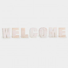 1247 Legler Dekoratīvie koka burti WELCOME. Burta izmērs 11.5x14,5x2 cm