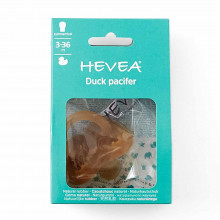 HEVEA Duck Design 100% dabīgs kaučuka māneklītis (Pusplakans galiņš), no 0-3m