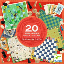 Djeco Galda spēļu lielais komplekts-20 spēles no 6-99 gadiem; DJ05219