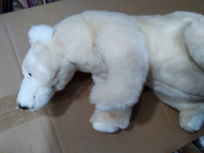 Mīkstā rotaļlieta - Baltais lācis OSO POLAR, 33cm garumā