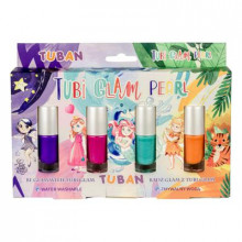 Tuban Glam Nagu laku komplekts - 4 gb.x5ml, uz ūdens bāzes