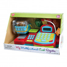 Playgo interaktīvs Kases aparāts ar naudiņu un kalkulatoru, 42detaļas