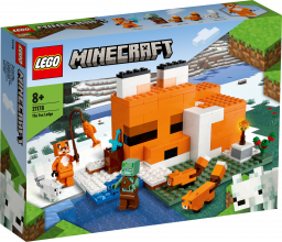 21178 LEGO® Minecraft Лисья хижина, c 8+ лет, NEW 2022! (Maksas piegāde eur 3.99)