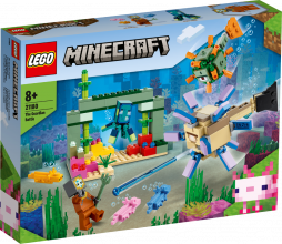 21180 LEGO® Minecraft Битва со стражем, 8+ лет, NEW 2022! (Maksas piegāde eur 3.99)