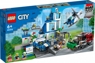 60316 LEGO® City Policijas iecirknis, 6+ gadiem, NEW 2022! (Maksas piegāde eur 3.99)