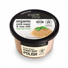 Izpārdošana! Organic Shop ķermeņa pulētājs ar niedru cukuru Cane Sugar, 250ml